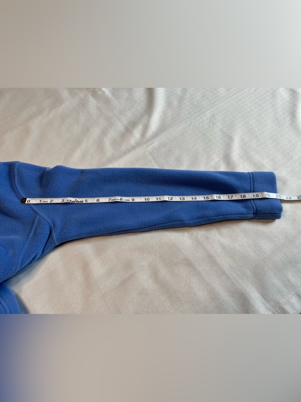 L.L. Bean Fleece Top Blue Quarter Zip Mock Neck Gorpcore Trailcore Après Ski - Picture 8 of 8